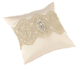 Gold and Lace Ring Pillow