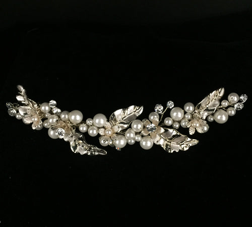 Gold and pearl Side Hair clip TL-223