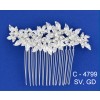 Silver Crystal Hair comb  4799