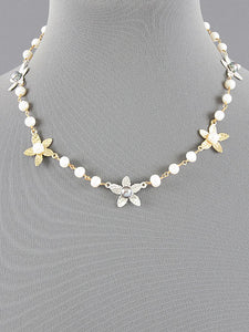 PEARL FLOWER NECKLACE