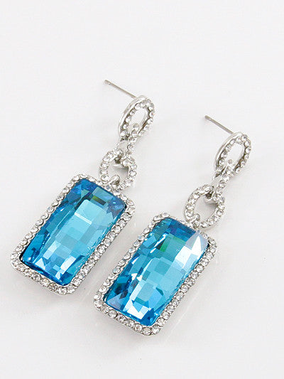 Fashion Rhinestone Accent with Crystal Stud Earring