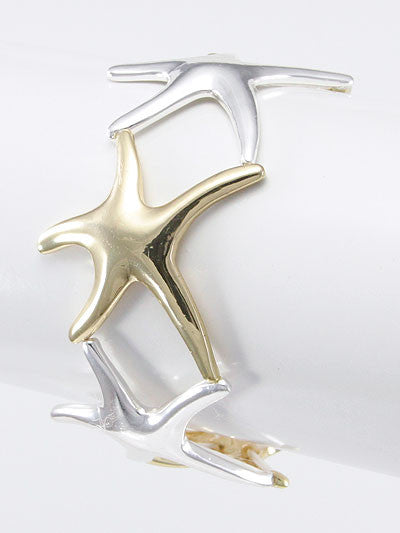 Metal Starfish Stretch Bracelet