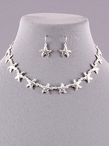 Starfish Link Necklace Set