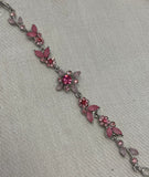 Pink Floral Bracelet