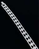 Silver Clover CZ Bracelet