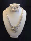 Freshwater Pearl and Swarovski Crystal Necklace Set