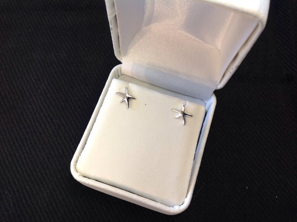 Sterling Silver Mini Starfish Earrings