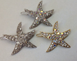 Starfish Crystal Hair clip
