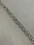 Silver XO Crystal Bracelet