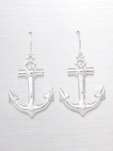 Anchor dangle earrings