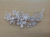Swarovski Crystal and Rhinestone Silver Hair Clip S-2717