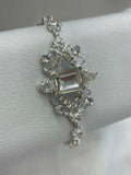 Vintage Style Crystal Brooch Bracelet