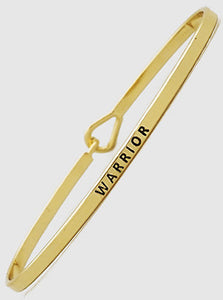 Warrior Engraved Bracelets 61-B4216-GD