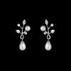 CZ and Freshwater Pearl Earrings ME-7451