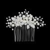 Hair comb with pearls and rhinestones 3248