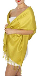 Pashmina Green Gold IS0040